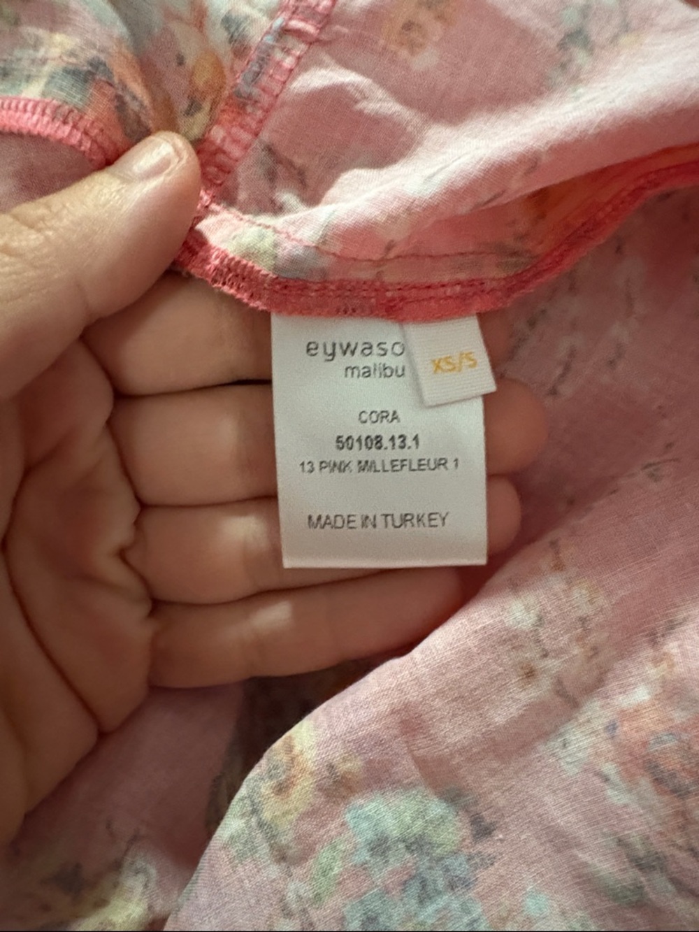 Eywasouls Malibu Cora Pink Floral Maxi Dress SZ XS/S EUC - Picture 4 of 6
